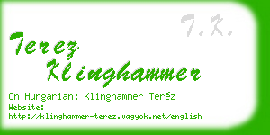 terez klinghammer business card