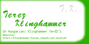 terez klinghammer business card